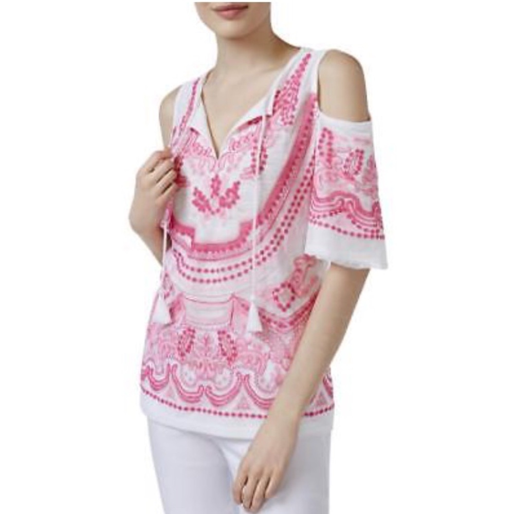 INC Off the Shoulder Embellished Top